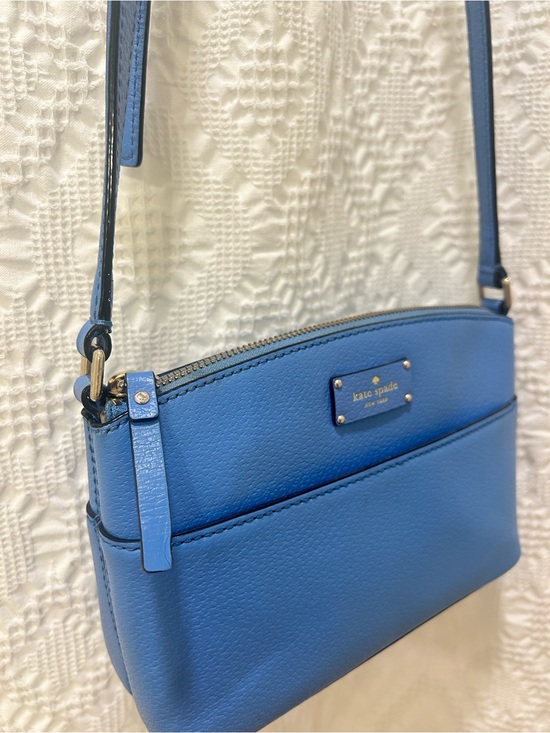 kate spade Handbags - Kate Spade New York Blue Leather Crossbody Bag